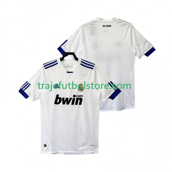 Camiseta 1ª Real Madrid Retro Hombre 2011 2010 Manga Corta