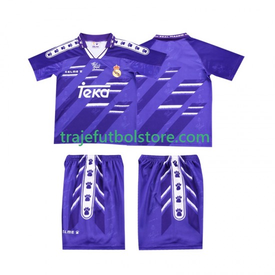 Camiseta 2ª Real Madrid 1996 Retro Niño 1994 Manga Corta