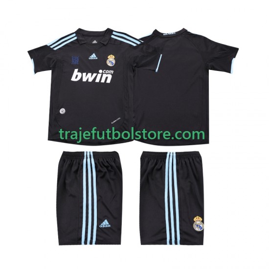 Camiseta 2ª Real Madrid 2009 Retro Niño 2010 Manga Corta