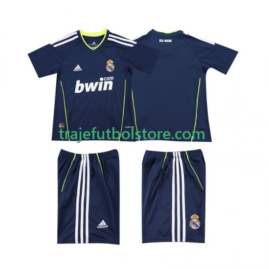 Camiseta 2ª Real Madrid Retro Niño 2011 2010 Manga Corta