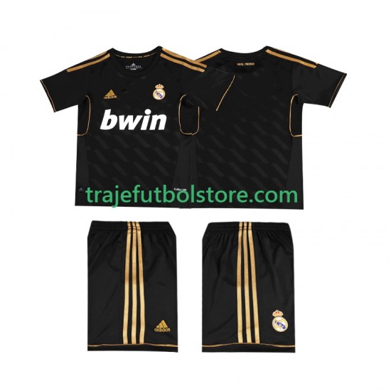Camiseta 2ª Real Madrid 2012 Retro Niño 2011 Manga Corta