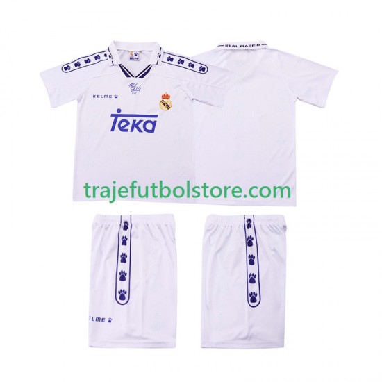 Camiseta 1ª Real Madrid 1996 Retro Niño 1994 Manga Corta