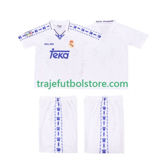 Camiseta 1ª Real Madrid 1996-1997 Retro Niño Manga Corta