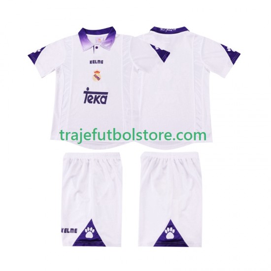 Camiseta 1ª Real Madrid 1997 Retro Niño 1998 Manga Corta