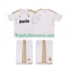 Camiseta 1ª Real Madrid 2012 Retro Niño 2011 Manga Corta