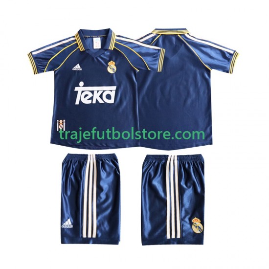 Camiseta 3ª Real Madrid Retro Niño 1998 1999 Manga Corta