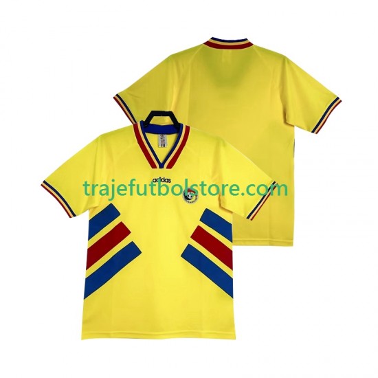 Camiseta 1ª Rumania Retro Hombre 1994 Manga Corta