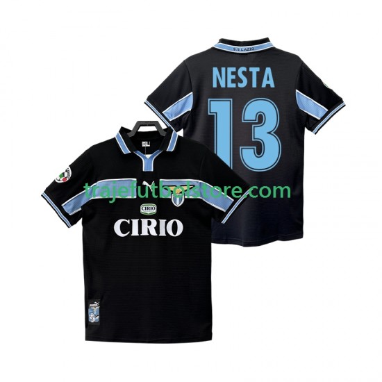 Camiseta 2ª SS Lazio NESTA 13 Retro Hombre 1998 1999 Manga Corta