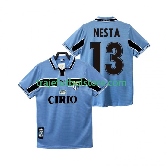 Camiseta 1ª SS Lazio NESTA 13 Retro Hombre 1998 1999 Manga Corta