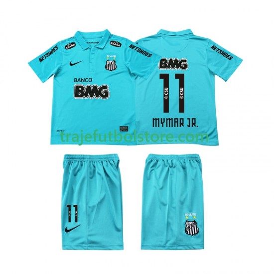 Camiseta 3ª Santos Neymar JR 11 -2012 Retro Niño 2011 Manga Corta