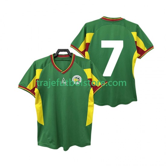 Camiseta 2ª Senegal 7 Retro Hombre 2002 Manga Corta