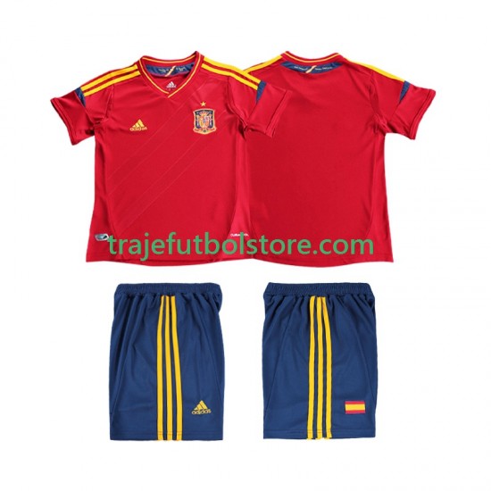 Camiseta 1ª España 2012 Retro Niño Manga Corta