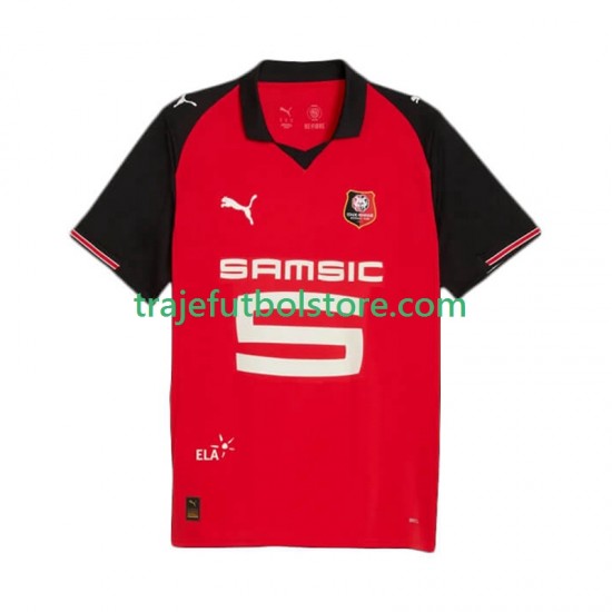Camiseta 1ª Stade Rennais Hombre 2025-2026 Manga Corta