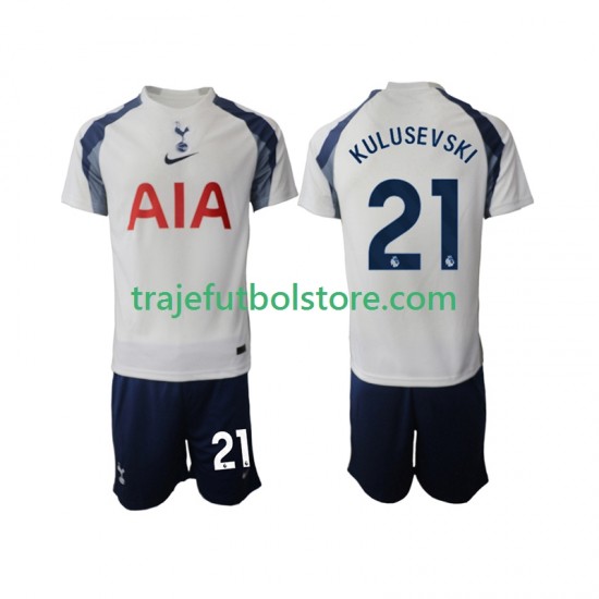Camiseta 1ª Tottenham Hotspur Kulusevski 21 Niño 2025-2026 Manga Corta