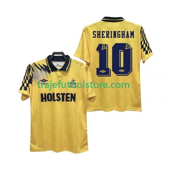 Camiseta 2ª Tottenham Hotspur SHERINGHAM 10 1992 Retro Hombre 1994 Manga Corta