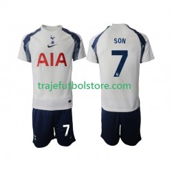 Camiseta 1ª Tottenham Hotspur Son Heung-Min 7 Niño 2025-2026 Manga Corta