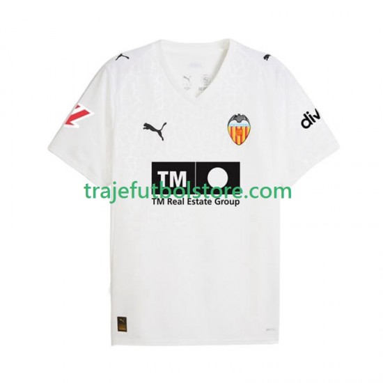 Camiseta 1ª Valencia CF Hombre 2025-2026 Manga Corta