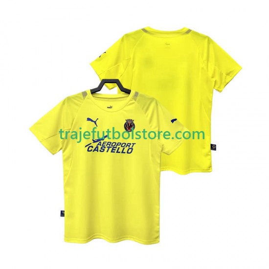 Camiseta 1ª Villarreal CF 2005 Retro Hombre 2006 Manga Corta