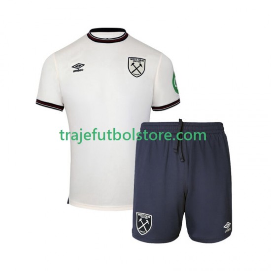 Camiseta 2ª West Ham United Niño 2025-2026 Manga Corta