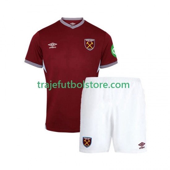 Camiseta 1ª West Ham United Niño 2025-2026 Manga Corta