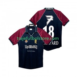 Camiseta 1ª West Ham United LAMPARD 18 Iron Maiden Retro Hombre 1999 Manga Corta