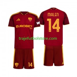 Camiseta 1ª AS Roma Donyell Malen 14 Niño 2026-2027 Manga Corta Camiseta 1ª AS Roma Donyell Malen 14 Niño 2026-2027 Manga Corta