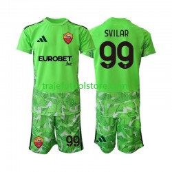 Camiseta 1ª AS Roma Mile Svilar 99 Portero Niño 2026-2027 Manga Corta Camiseta 1ª AS Roma Mile Svilar 99 Portero Niño 2026-2027 Manga Corta