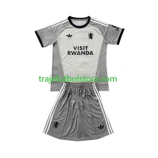 Camiseta 4ª Aston Villa Portero Niño 2026-2027 Manga Corta