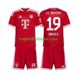 Camiseta 1ª Bayern de Múnich Alphonso Davies 19 Niño 2026-2027 Manga Corta