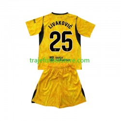 Camiseta 4ª FC Barcelona Dominik Livakovic 25 Portero Niño 2026-2027 Manga Corta