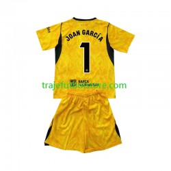 Camiseta 4ª FC Barcelona Joan Garcia 1 Portero Niño 2026-2027 Manga Corta