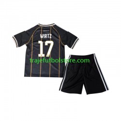 Camiseta 3ª Alemania Florian Wirtz 17 Niño Copa Mundial 2026 Manga Corta