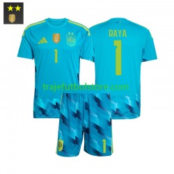 Camiseta 1ª España David Raya 1 Portero Niño 2026-2027 Manga Corta