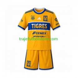 Camiseta 1ª Tigres UANL Niño 2026-2027 Manga Corta