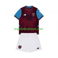Camiseta 1ª West Ham United Niño 2026-2027 Manga Corta