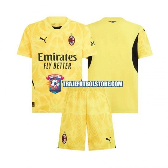Camiseta 2ª AC Milan Portero Niño 2024-2025 Manga Corta