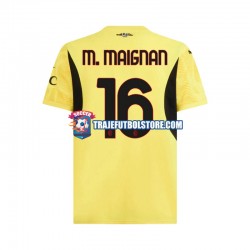 Camiseta 2ª AC Milan Mike Maignan 16 Portero Hombre 2024-2025 Manga Corta