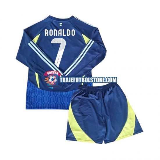 Camiseta 2ª Al Nassr Cristiano Ronaldo 7 Niño 2024-2025 ML