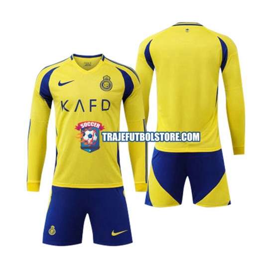 Camiseta 1ª Al Nassr Niño 2024-2025 ML