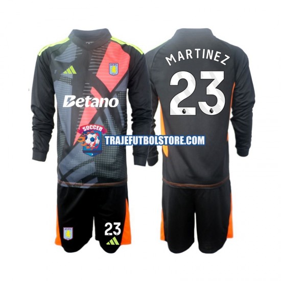 Camiseta 2ª Aston Villa Emiliano Martinez 23 Portero Niño 2024-2025 ML