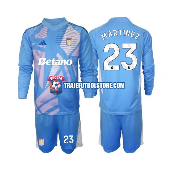 Camiseta 3ª Aston Villa Emiliano Martinez 23 Portero Niño 2024-2025 ML