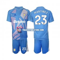 Camiseta 3ª Aston Villa Emiliano Martinez 23 Portero Niño 2024-2025 Manga Corta