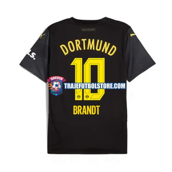 Camiseta 2ª Borussia Dortmund Julian Brandt 10 Hombre 2024-2025 Manga Corta