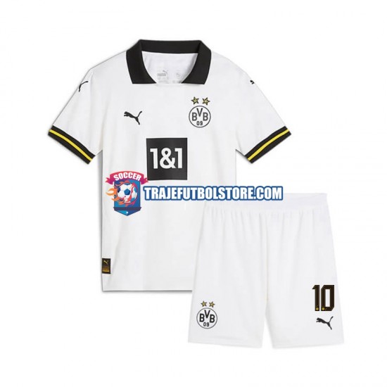 Camiseta 3ª Borussia Dortmund Julian Brandt 10 Niño 2024-2025 Manga Corta