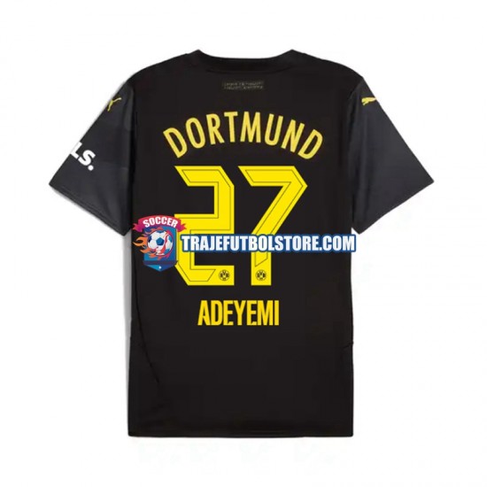 Camiseta 2ª Borussia Dortmund Karim Adeyemi 27 Hombre 2024-2025 Manga Corta