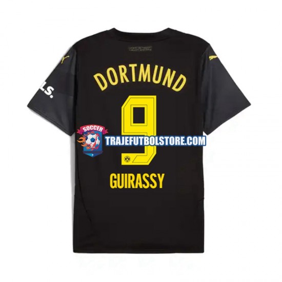 Camiseta 2ª Borussia Dortmund Serhou Guirassy 9 Hombre 2024-2025 Manga Corta
