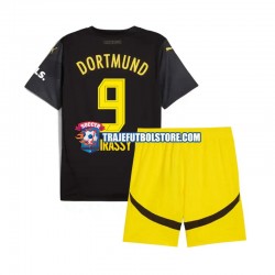 Camiseta 2ª Borussia Dortmund Serhou Guirassy 9 Niño 2024-2025 Manga Corta