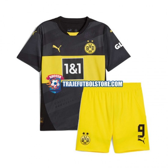 Camiseta 2ª Borussia Dortmund Serhou Guirassy 9 Niño 2024-2025 Manga Corta