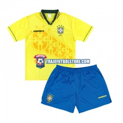 Camiseta 1ª Brasil Retro Niño 1994 Manga Corta