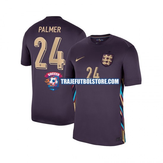 Camiseta 2ª Inglaterra Cole Palmer 24 Hombre 2024 Manga Corta